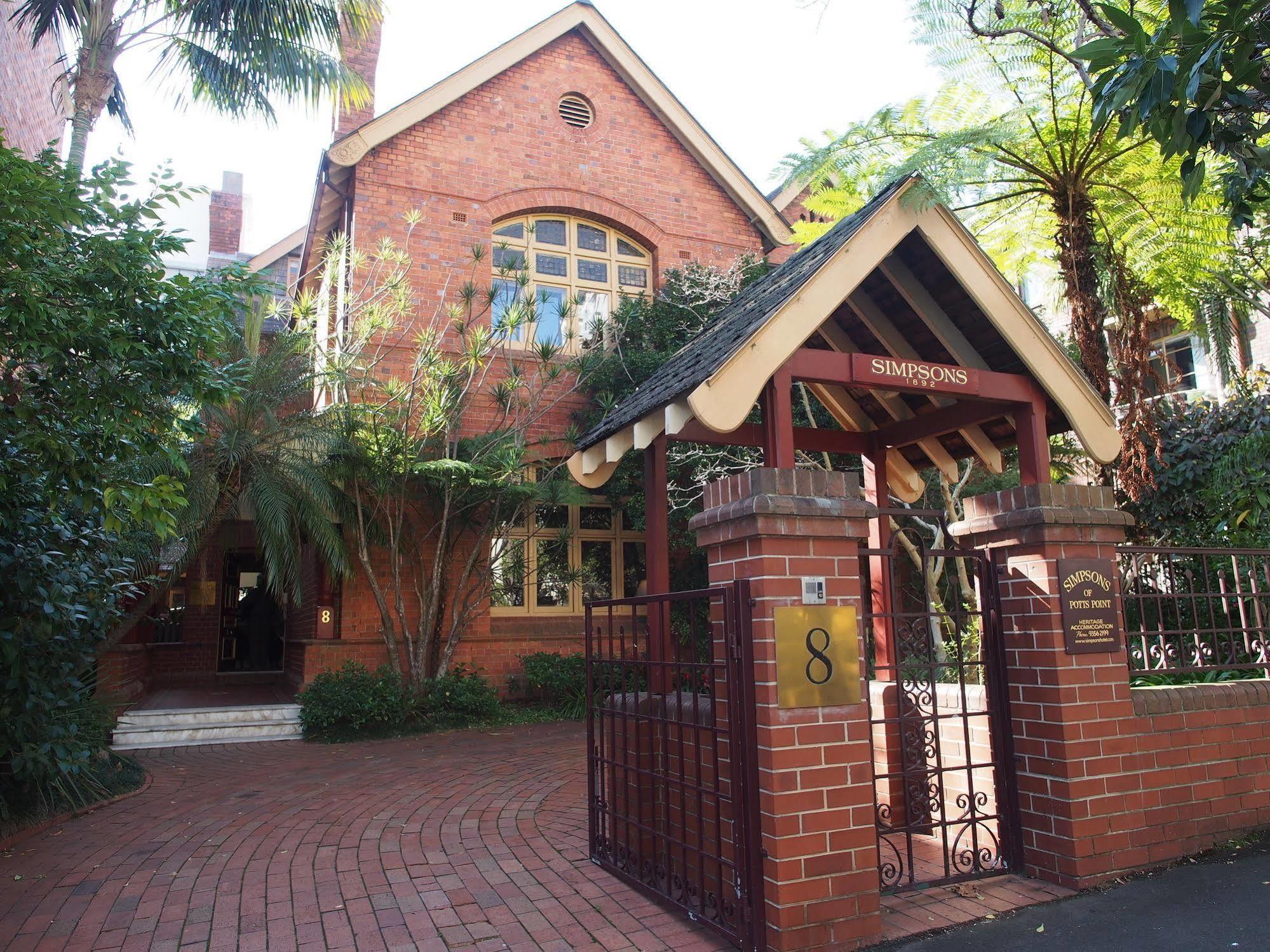 Simpsons Of Potts Point Hotell Sydney Eksteriør bilde